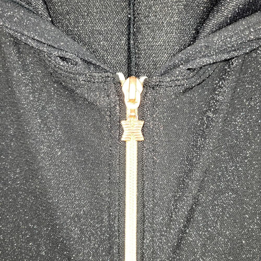 Savage x Fenty Sleep & Shine Sparkle Black Hooded Jumpsuit Women Size XL - Picture 2 of 12